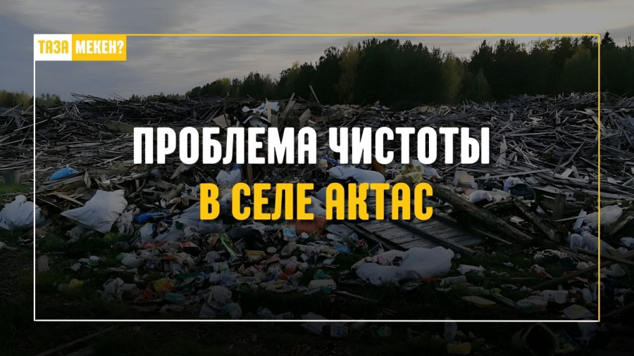 Проблема чистоты в селе Актас