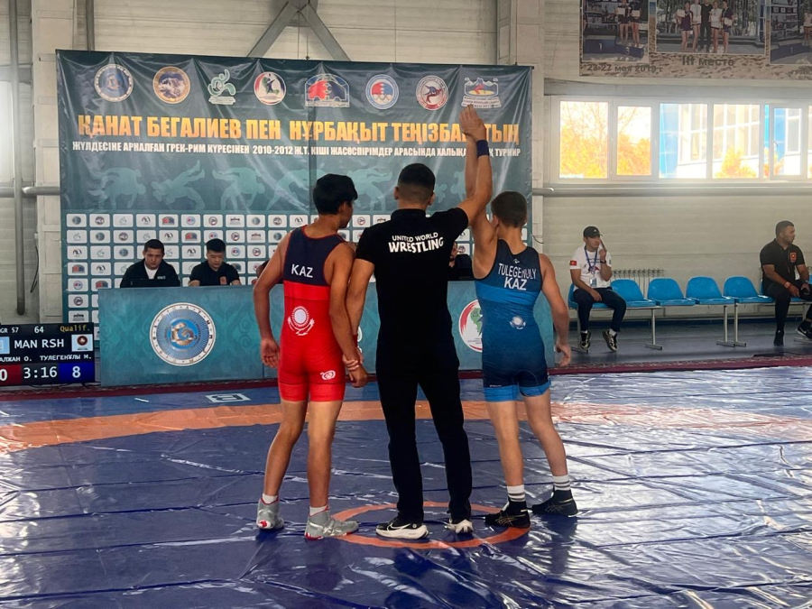 Турнир, объединивший борцов Казахстана и Кыргызстана: в Талгаре прошли соревнования в честь олимпийских призёров