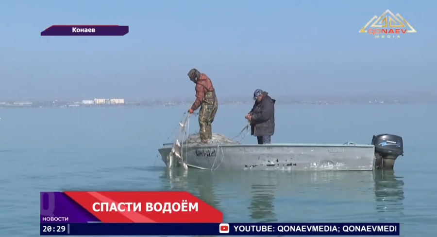 На Капшагайском водохранилище проходит масштабная акция «Чистые водоёмы»
