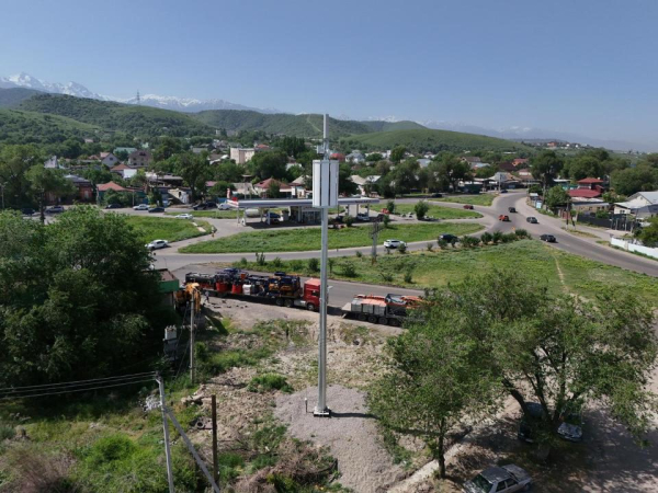 Цифровая трансформация в селе Бесагаш: установлена первая в Алматинской области опора двойного назначения