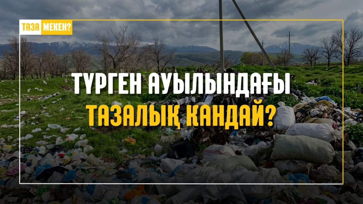 Түрген ауылы: тазалық мәселесі назарда