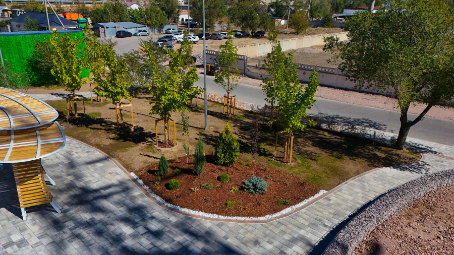 Қонаев қаласында отбасылық демалысқа арналған жаңа саябақ абаттандырылды