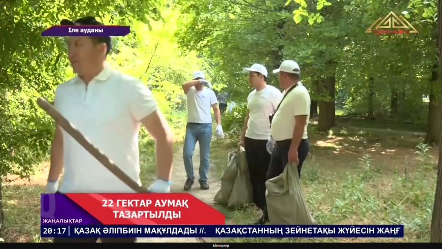 22 гектар аумақ тазартылды