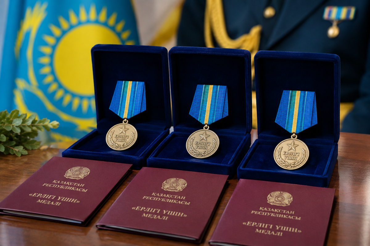Военнослужащие награждены медалью «За отвагу»
