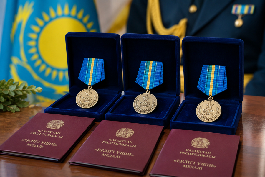Әскери қызметшілер «Ерлігі үшін» медалімен марапатталды